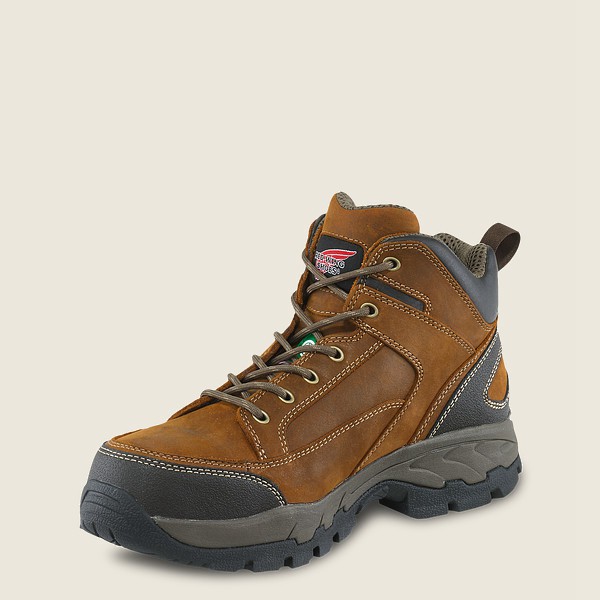 Red Wing Mens Hiking Boots - Truhiker - 5-inch Csa Safety Toe - Brown - ZMH982614